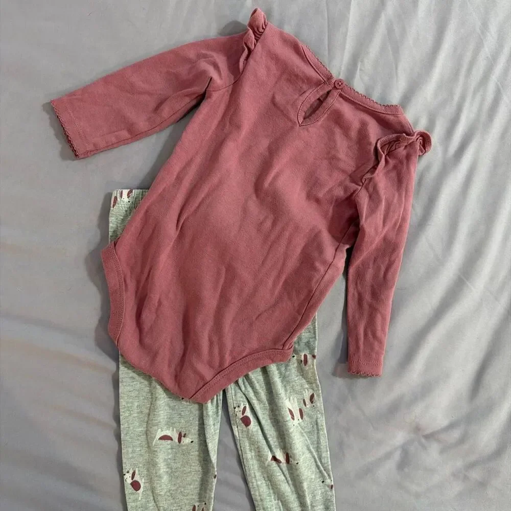 Carter-s Baby Girls 2pc outfit size 12 months